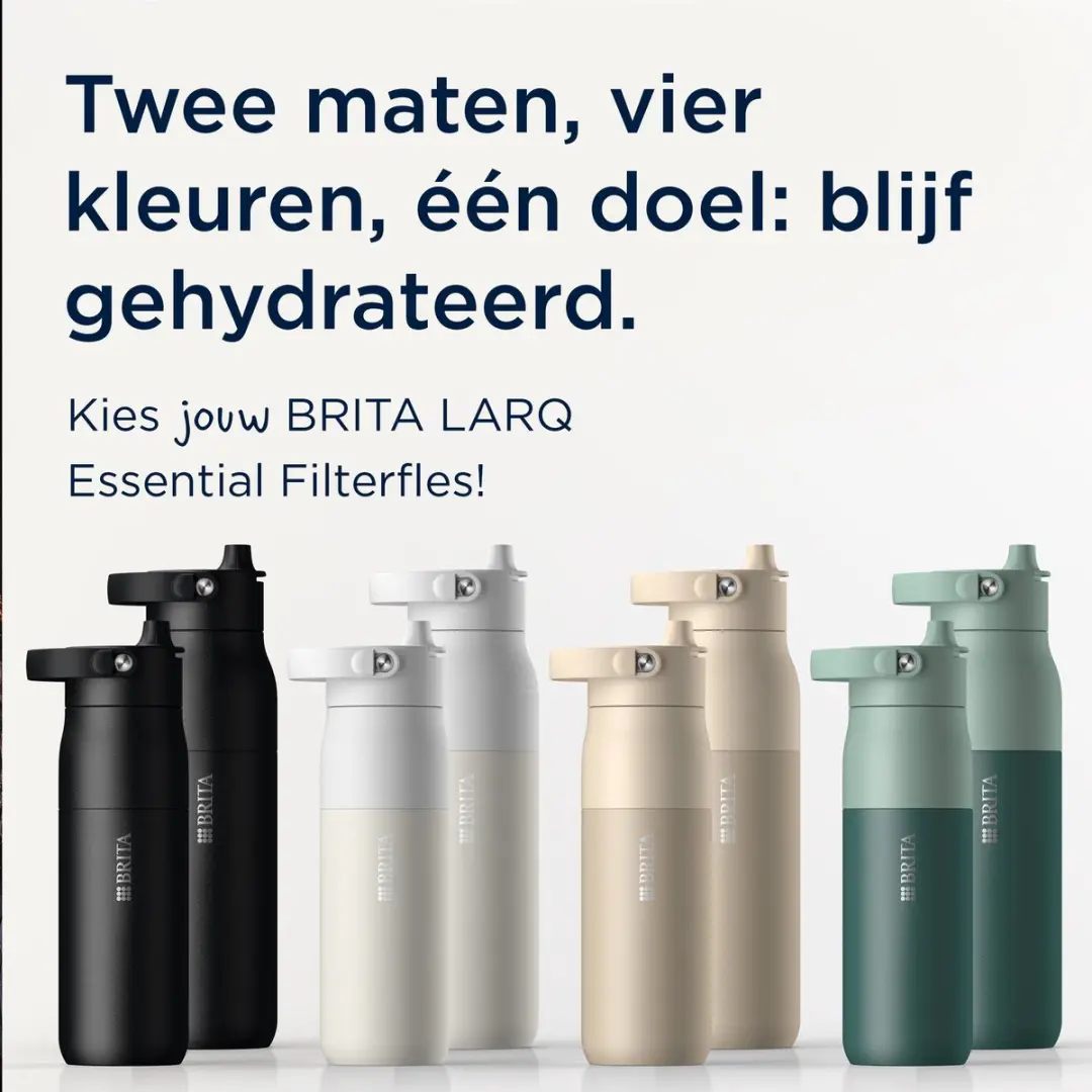 BRITA LARQ Essential Waterfles 1L - Beige