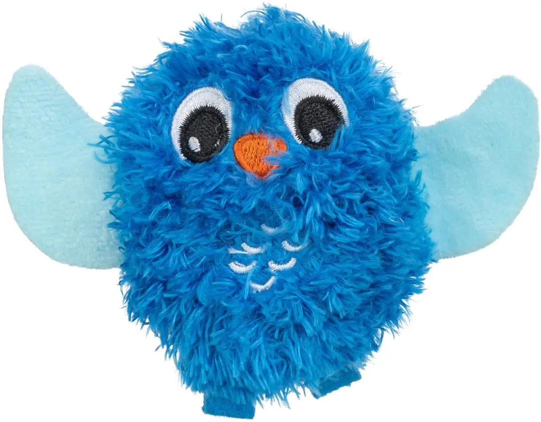 Trixie Uil Pluche Kattenknuffel Blauw 9cm