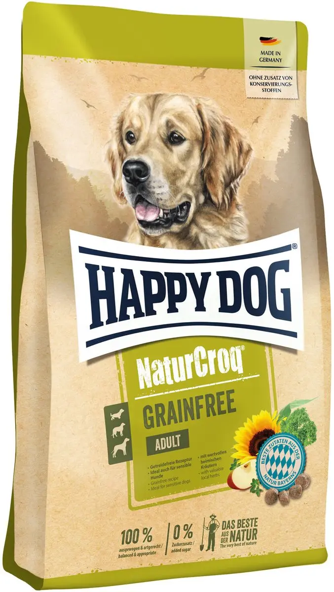 Happy Dog Nature Croq Graanvrij Zalm & Gevogelte 4kg