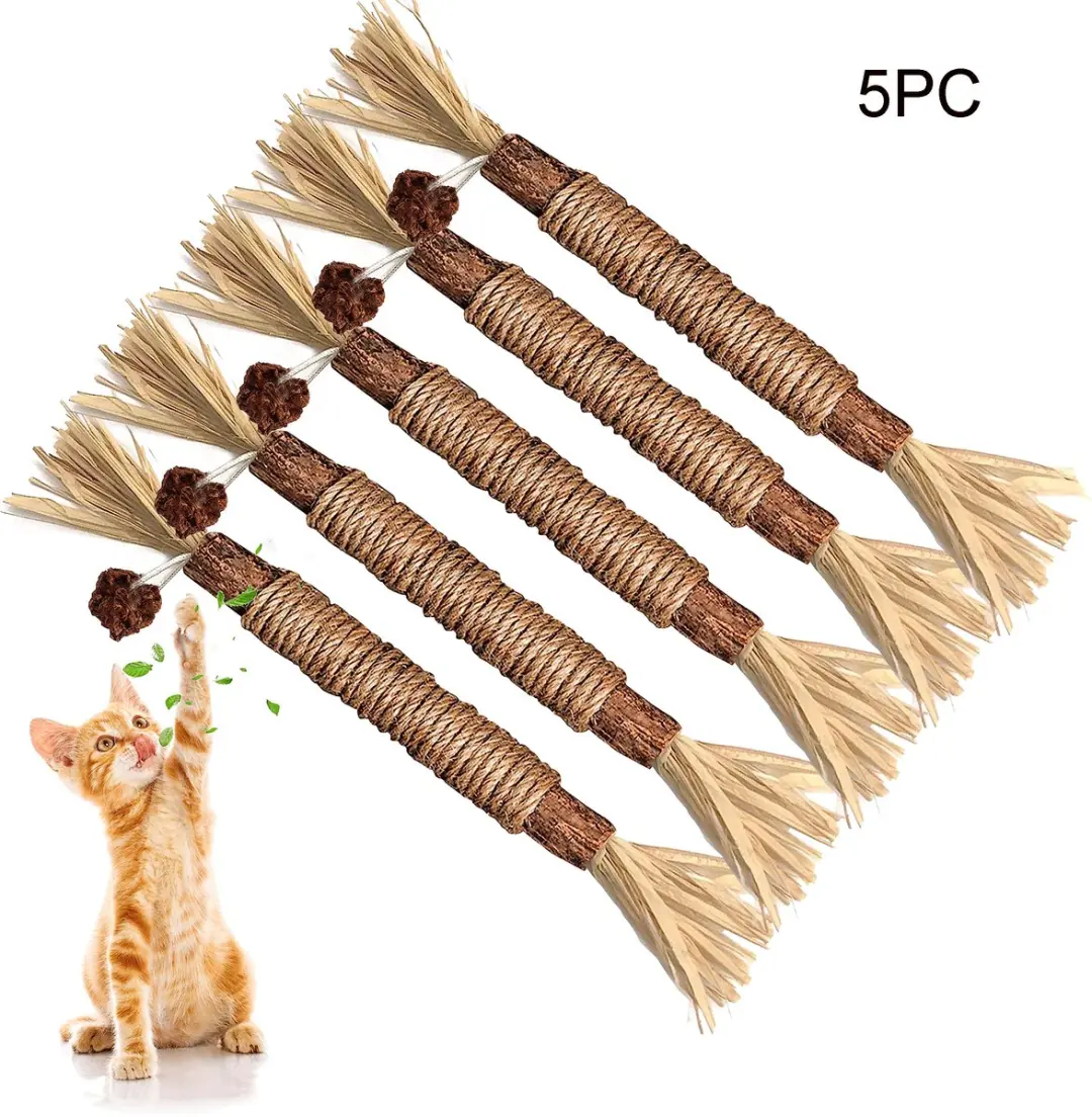 ECTEATOY Kattenspeelgoed Kauwstokjes 23cm