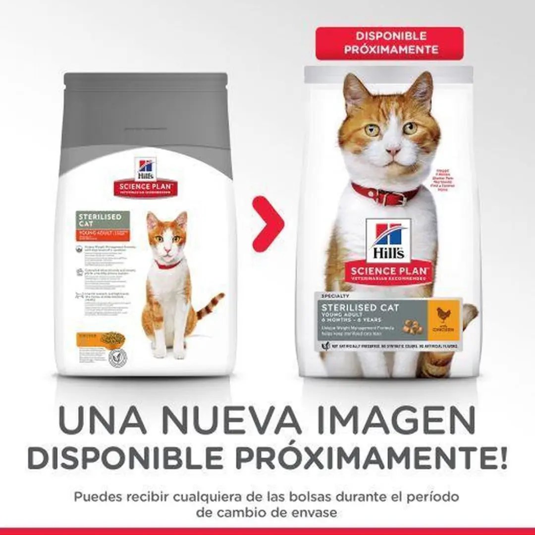 Hill's Feline Sterilised Cat Young Adult Kip - 3 kg