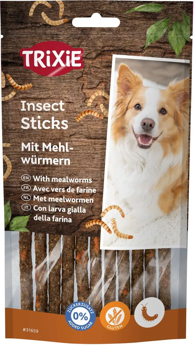 Trixie Insect Sticks Meelwormen 80g - afbeelding 3 van 5
