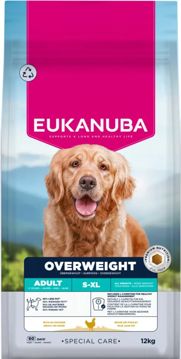 Eukanuba Special Care Adult Overweight Hondenvoer - 12 kg