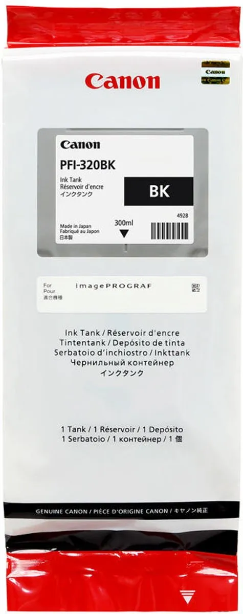 Canon PFI-320BK Inktcartridge Zwart - 300ml