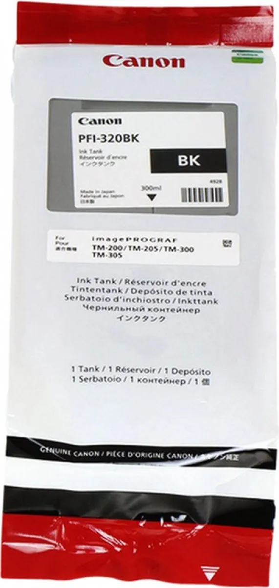 Canon PFI-320BK Inktcartridge Zwart - 300ml