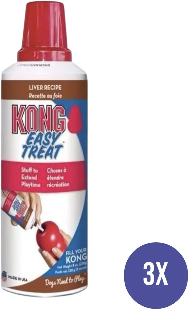 KONG Easy Treat Lever - 4 Stuks