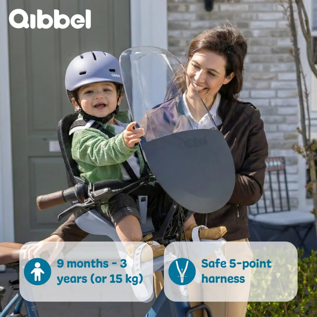 Qibbel Air Fietsstoeltje - Midnight Black