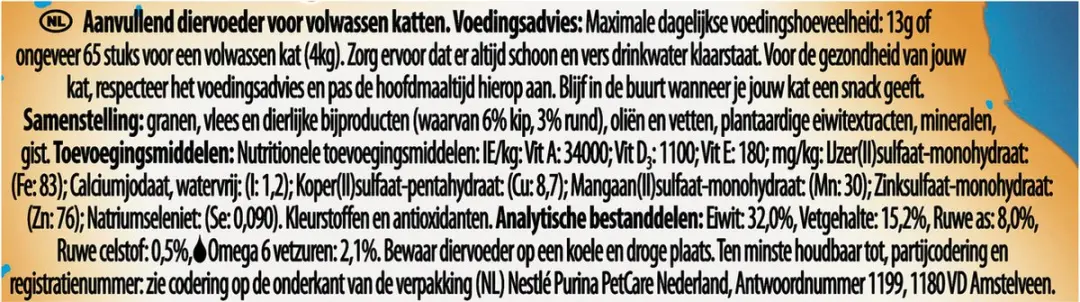 Felix Crispies Rund Kip Kattensnack 48g