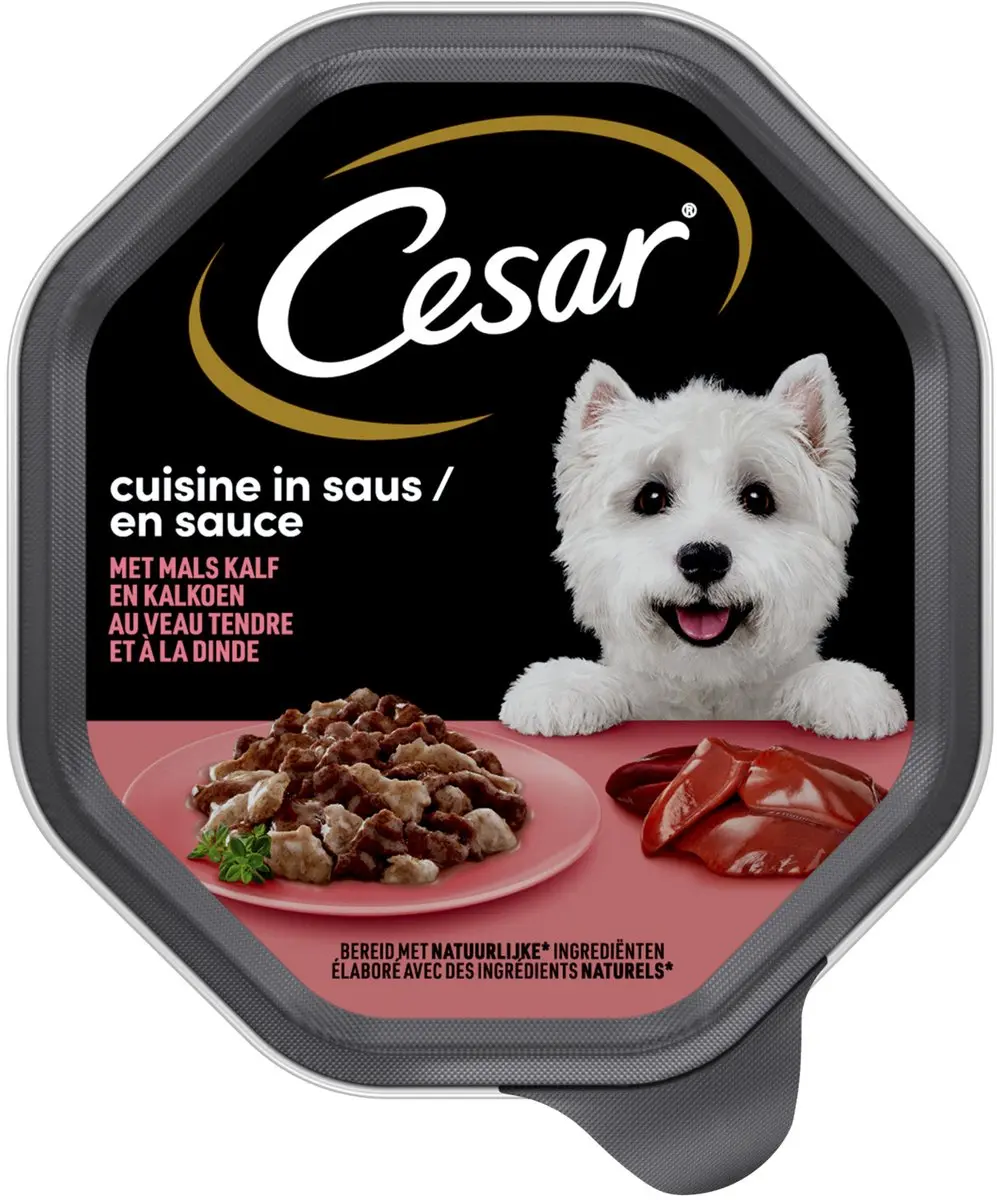 César Cuisine Kalf/Kalkoen Hondenvoer 150g