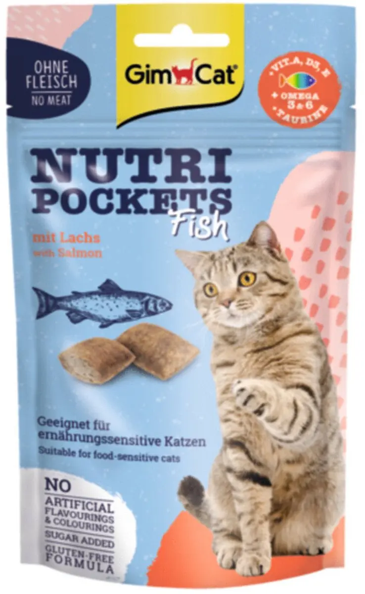 GimCat Nutri Pockets Zalm 60g