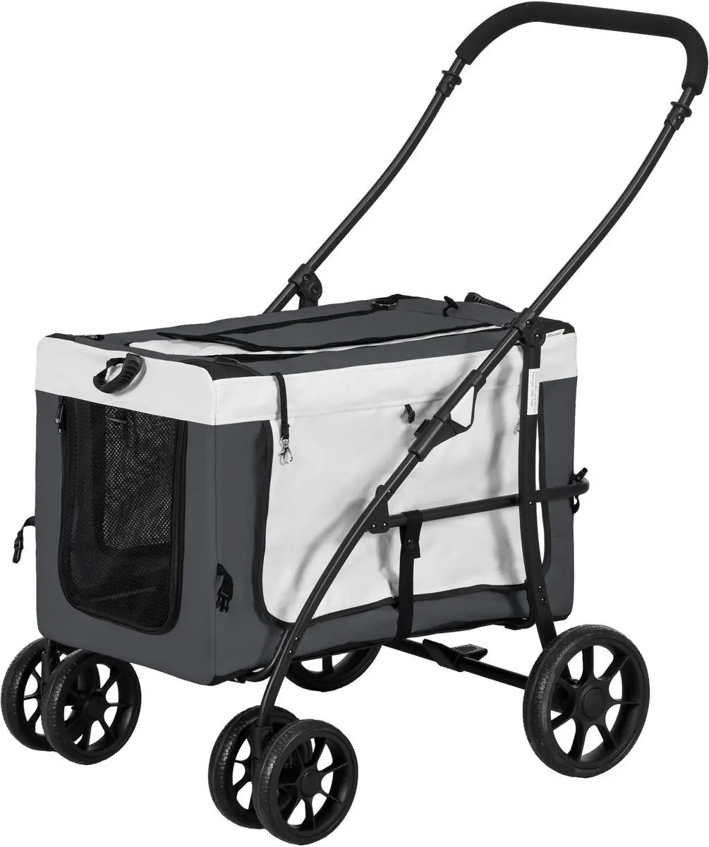 ECTEATOY Opvouwbare Hondenbuggy Grijs - 10kg