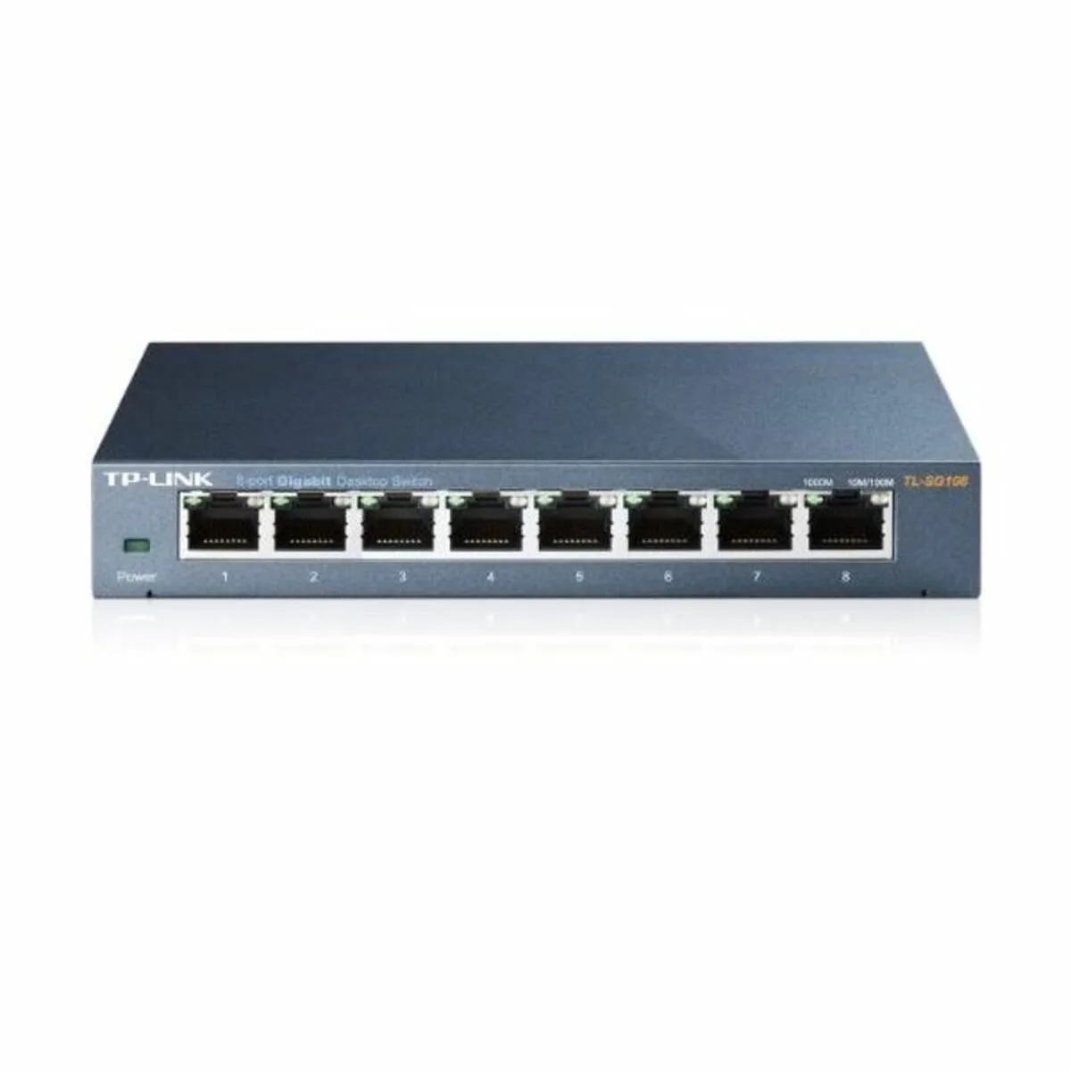 TP-Link TL-SG108 Unmanaged Switch 8 Poorten - Blauw