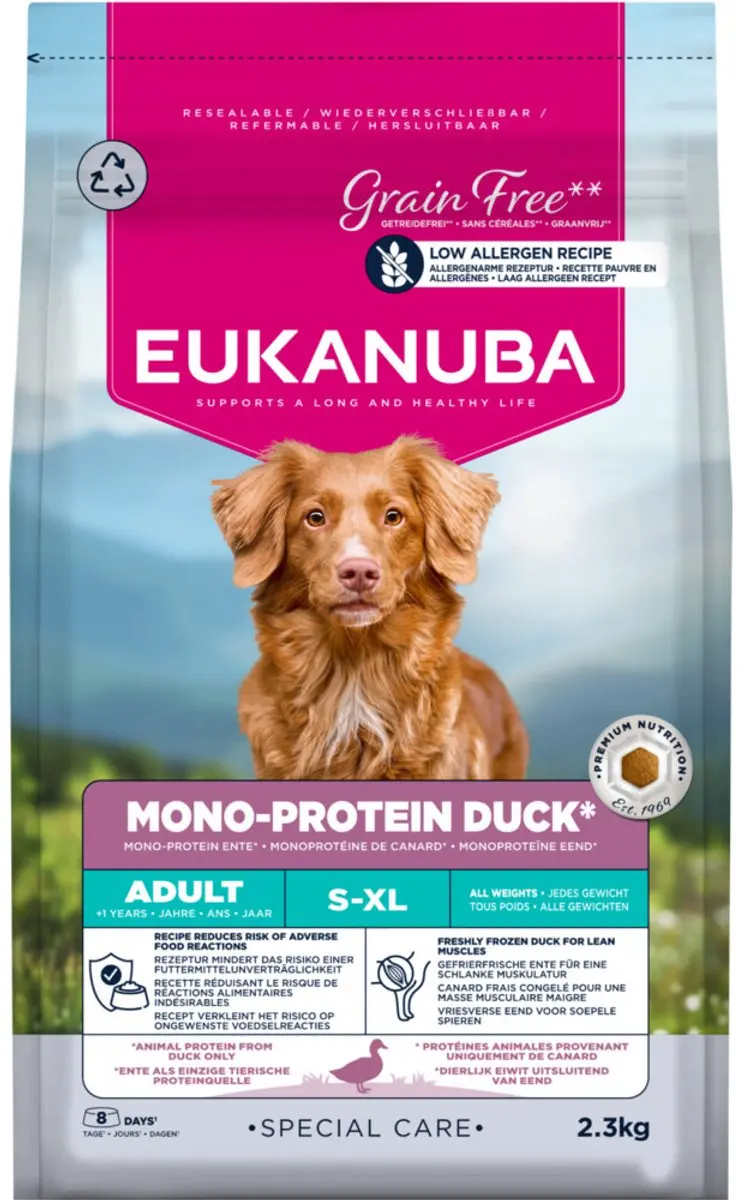 Eukanuba Special Care Adult Eend Droogvoer 2,3kg