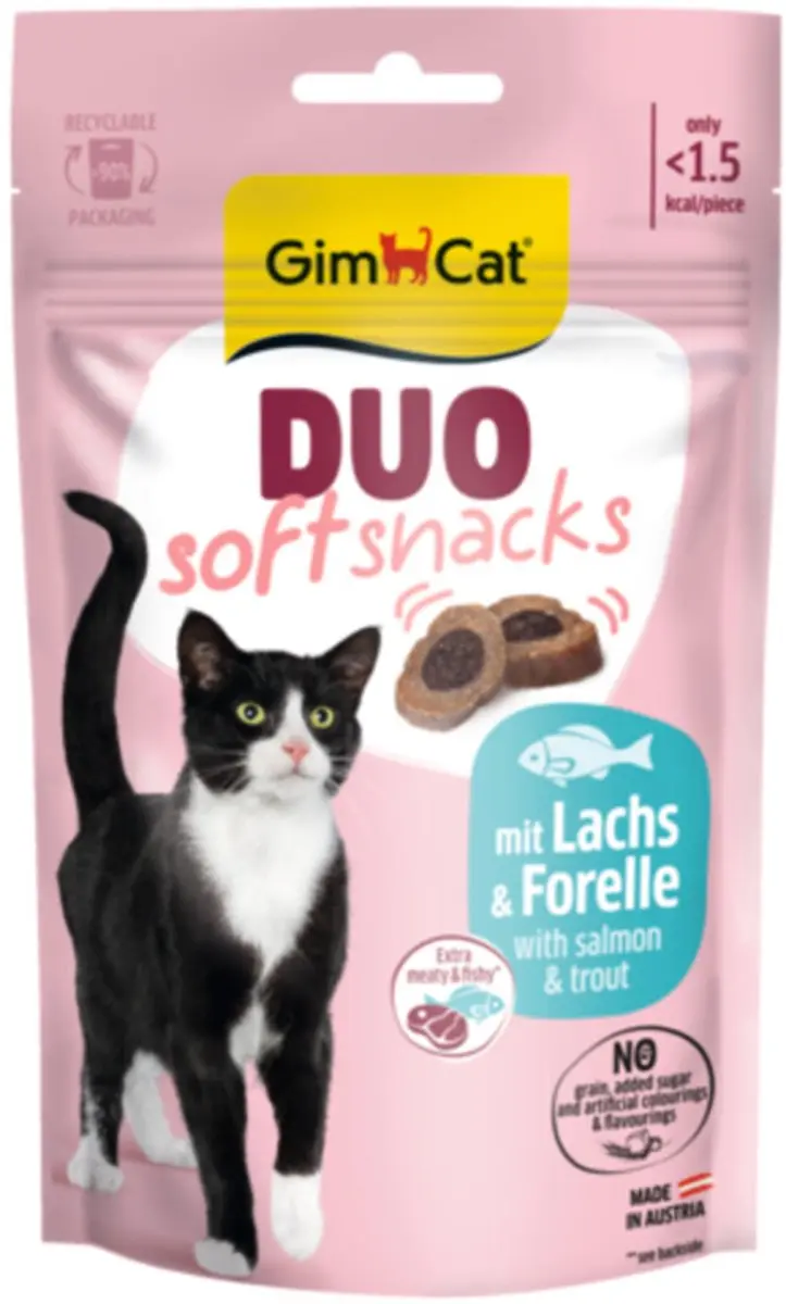 GimCat Duo Kattensnack Zalm & Forel