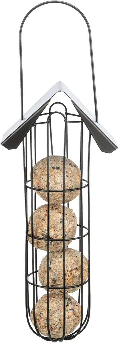 Trixie Mezenbollenhouder met Dak 4 Bollen - Zwart - afbeelding 4 van 6
