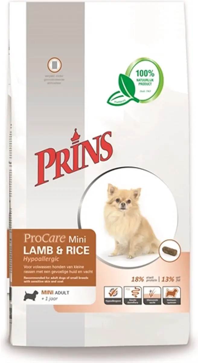 Prins Procare Mini Lam & Rijst Hondenvoer