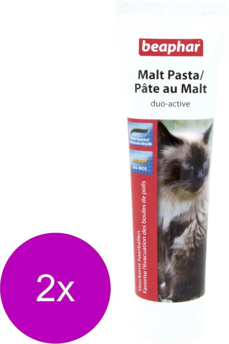 Beaphar Duo Malt Anti Haarbal Pasta - 2x100g