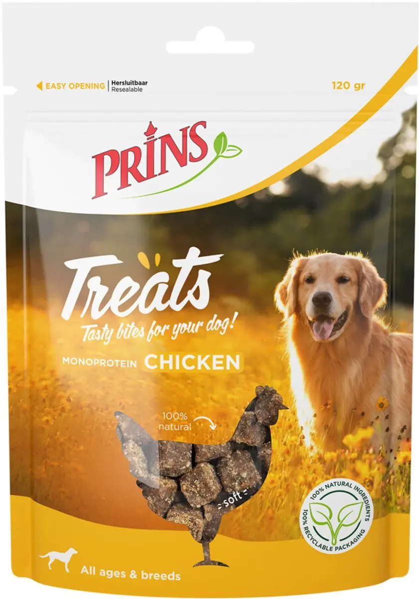 Prins Treats Hondensnacks Kip