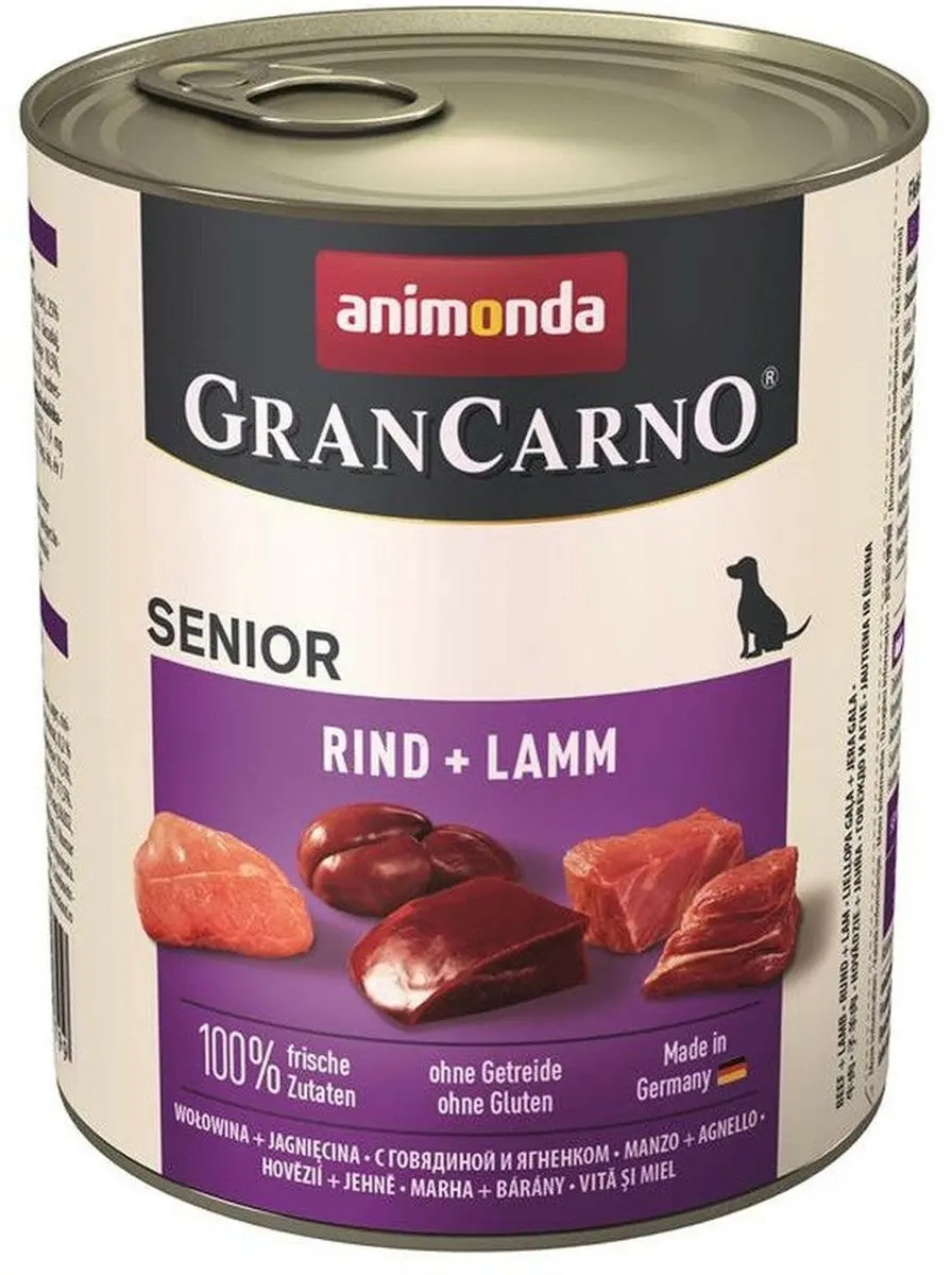 Animonda GranCarno Original Senior Rund met Lam 6x800g - afbeelding 3 van 3