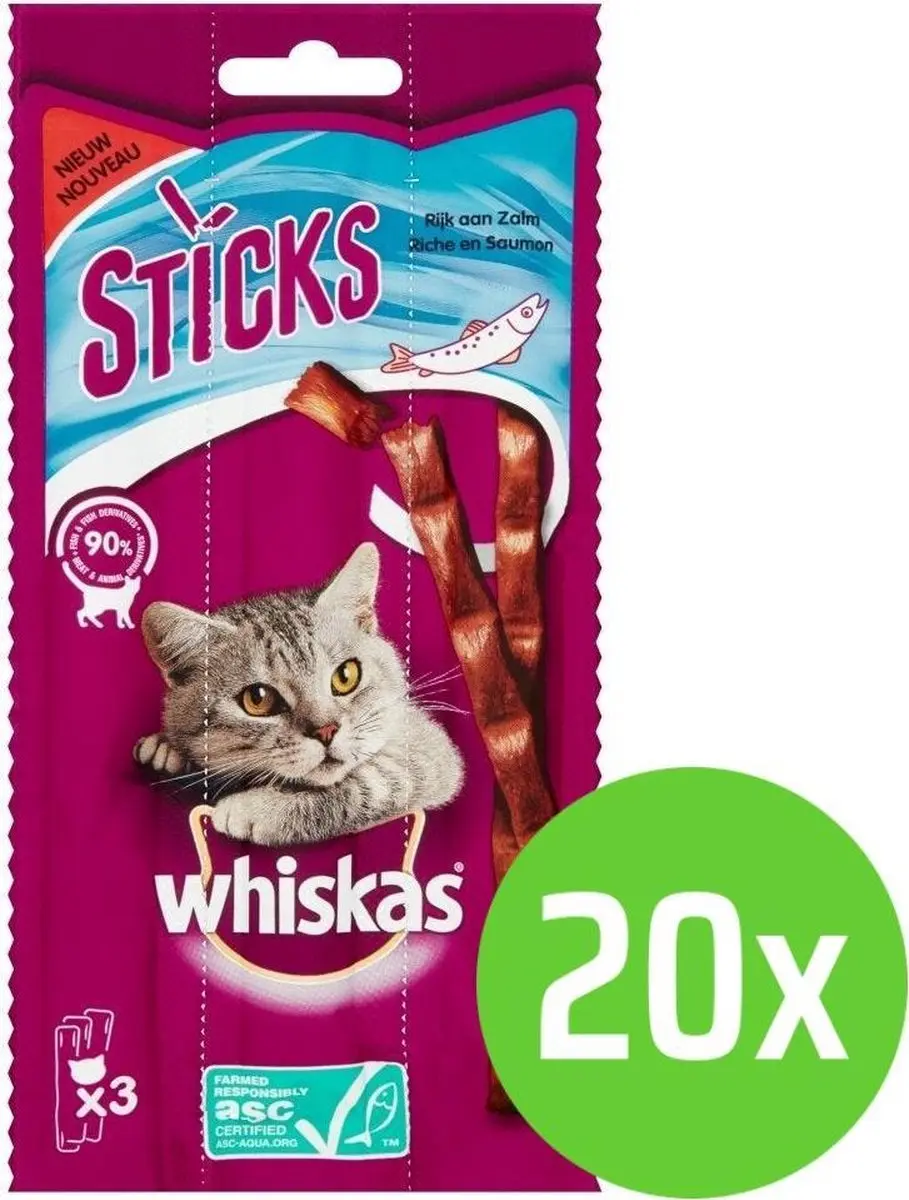 Whiskas Sticks Zalm 18g