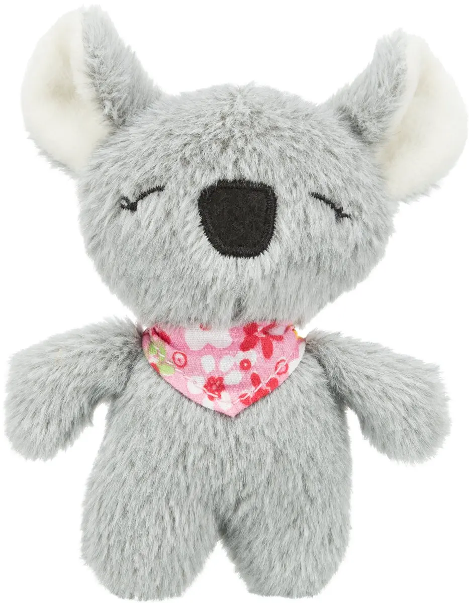 Trixie Pluche Koala Catnip 12cm - Grijs/Bordeaux - afbeelding 4 van 5