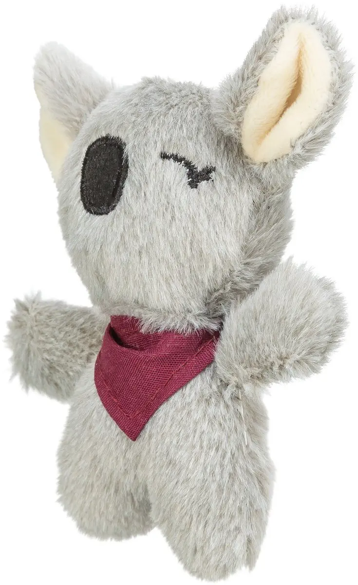 Trixie Pluche Koala Catnip 12cm - Grijs/Bordeaux - afbeelding 2 van 5