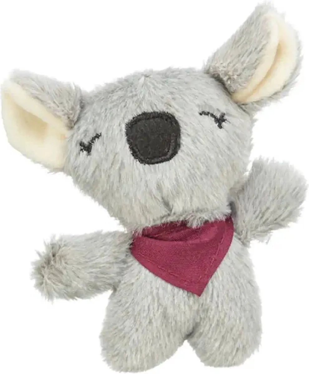 Trixie Pluche Koala Catnip 12cm - Grijs/Bordeaux - afbeelding 5 van 5