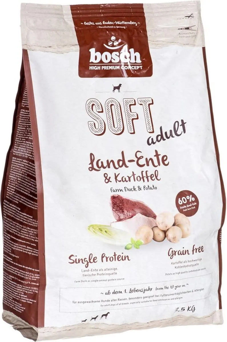 Bosch Tiernahrung Volwassen Eend Aardappelen 2,5 kg
