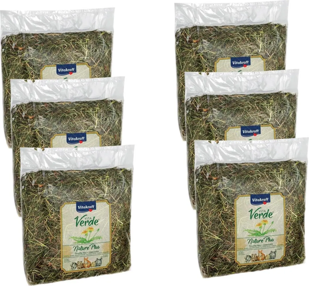 Vitakraft Vita-Verde Hooi Paardenbloem 500g - 6 Stuks