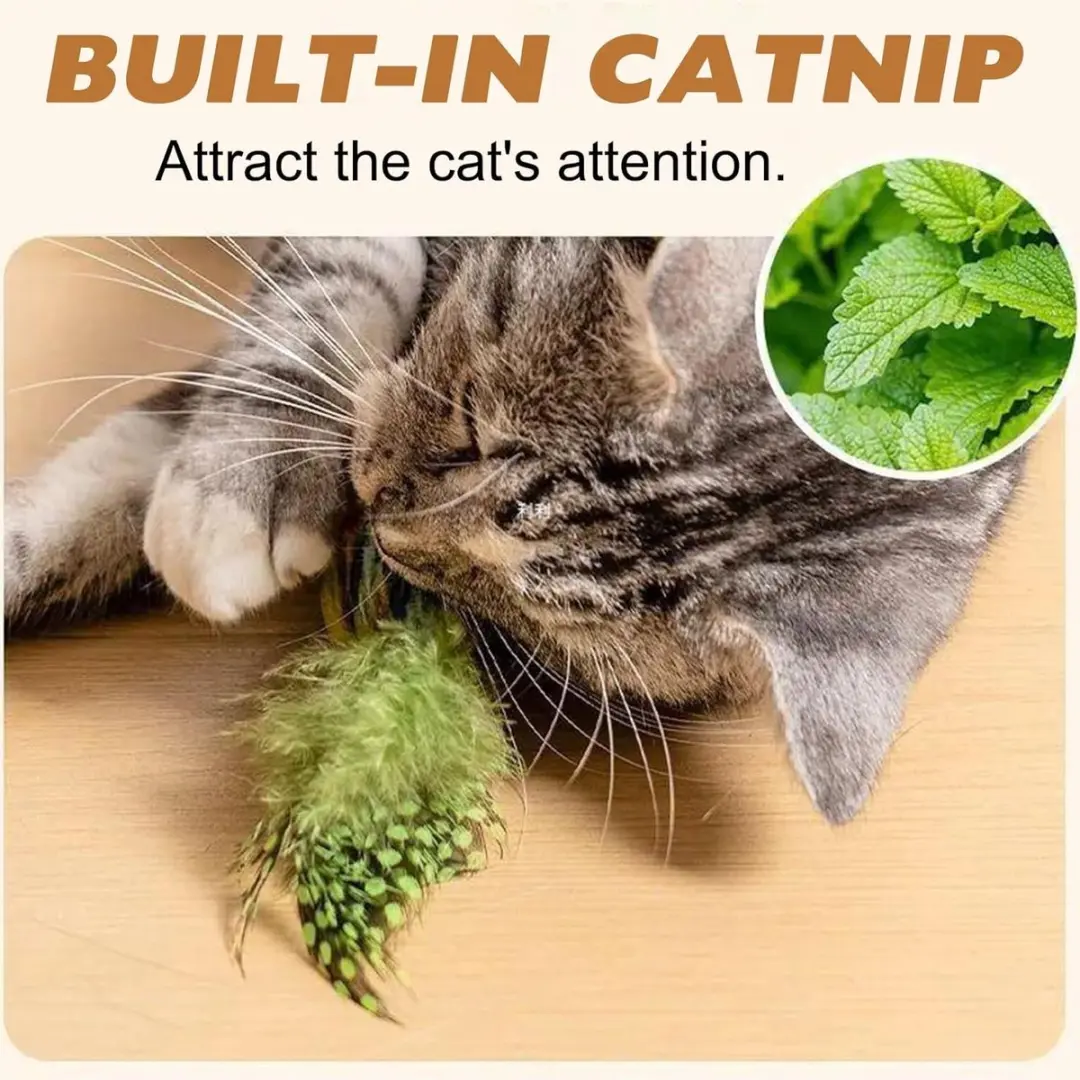 ECTEATOY Simulatie Vogel Katten Speelgoed Set - 3 Stuks
