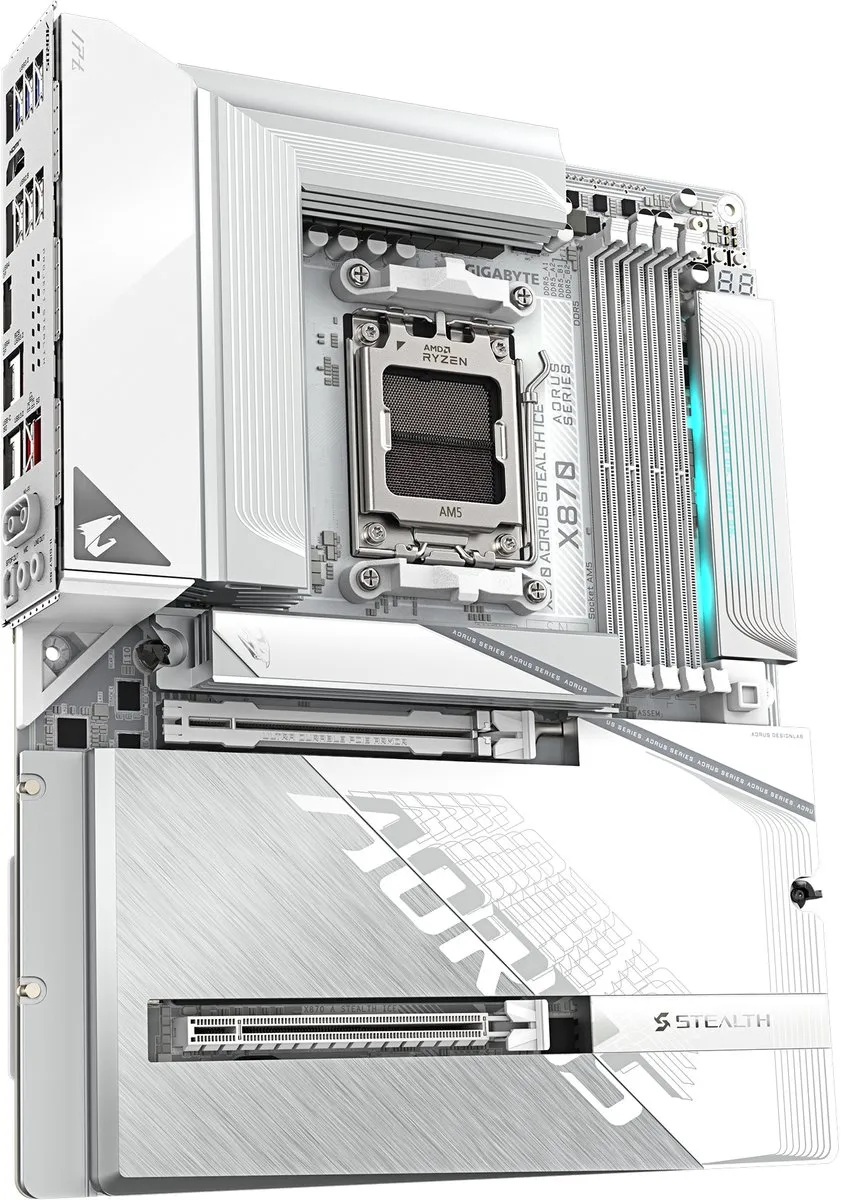 Gigabyte X870 AORUS STEALTH ICE X870 ATX Moederbord - afbeelding 6 van 6