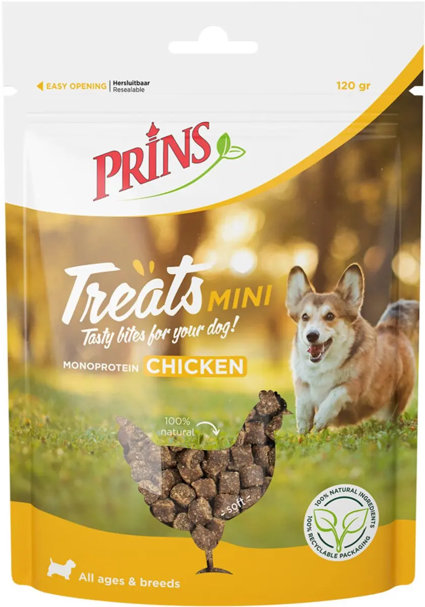 Prins Treats Mini Hondensnacks Kip