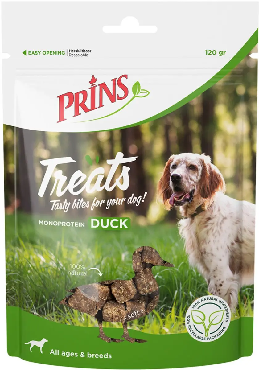 Prins Treats Hondensnacks Eend