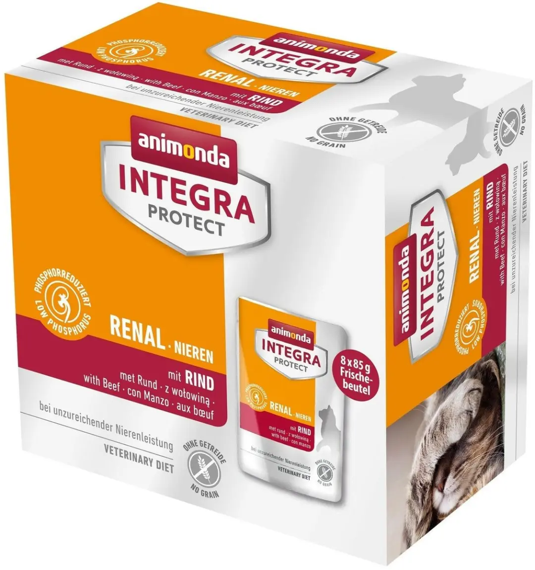 Animonda Integra Protect Cat Renal 8x85g Rundvlees
