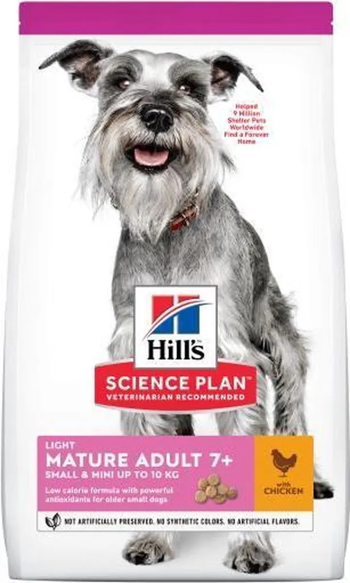 Hill's Science Plan Canine Light Mini Mature Adult 7+ Kip - 2,5 kg - afbeelding 6 van 6