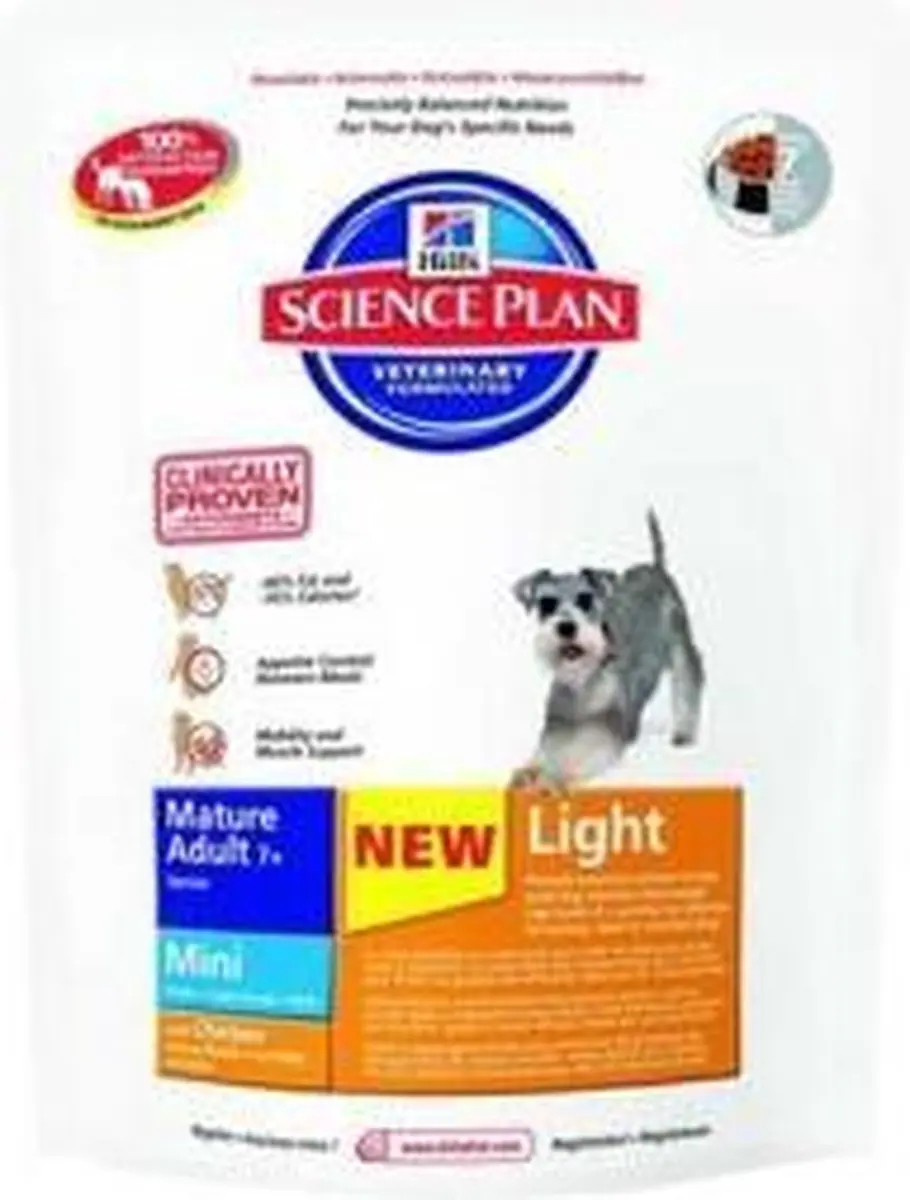 Hill's Science Plan Canine Light Mini Mature Adult 7+ Kip - 2,5 kg