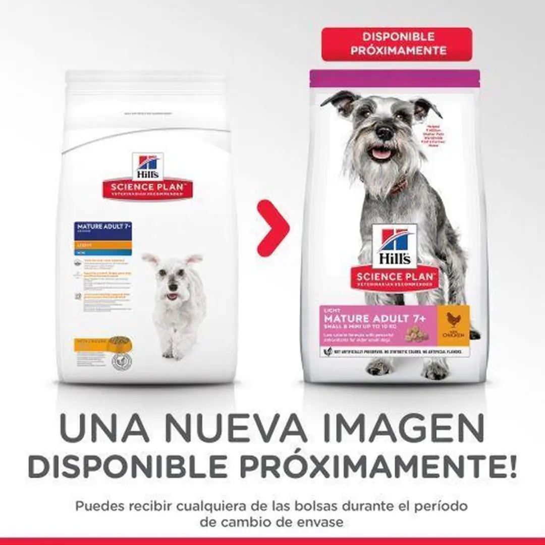 Hill's Science Plan Canine Light Mini Mature Adult 7+ Kip - 2,5 kg