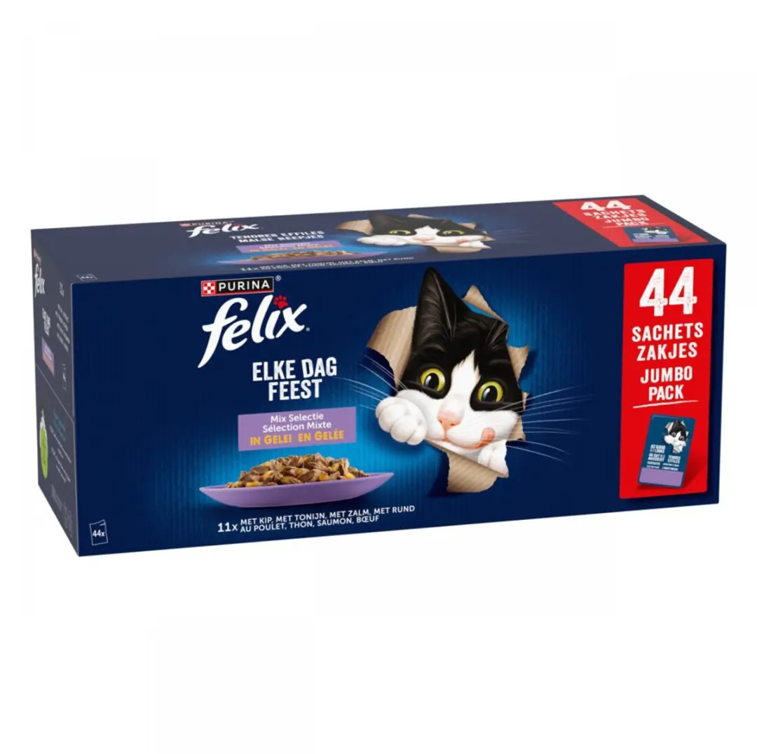 Felix Kattenvoer Nat Elke Dag Feest Gelei Mix