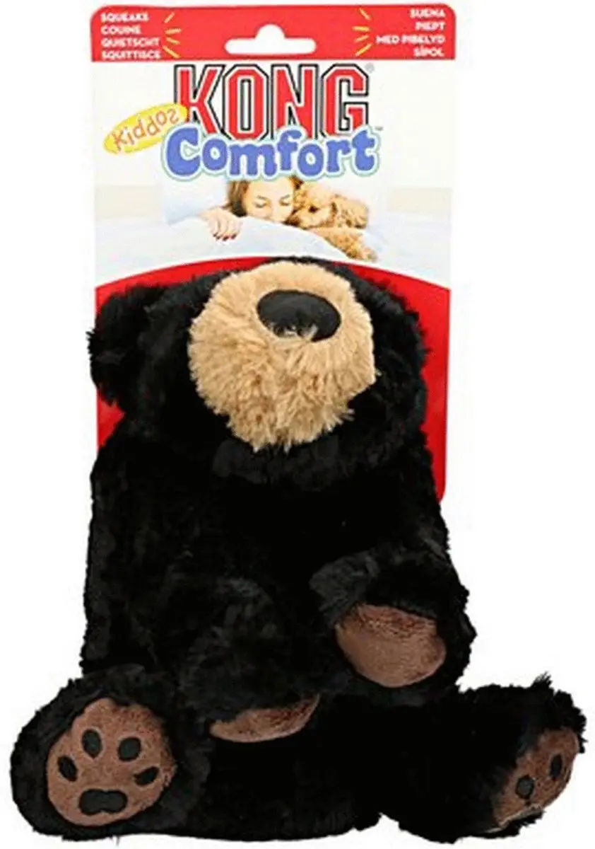 KONG Comfort Kiddos Bear Hondenspeelgoed L - Zwart - afbeelding 2 van 2