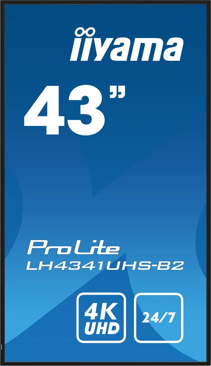 iiyama ProLite LH4341UHS-B2 43 Inch IPS 4K Scherm - 500 cd/m²