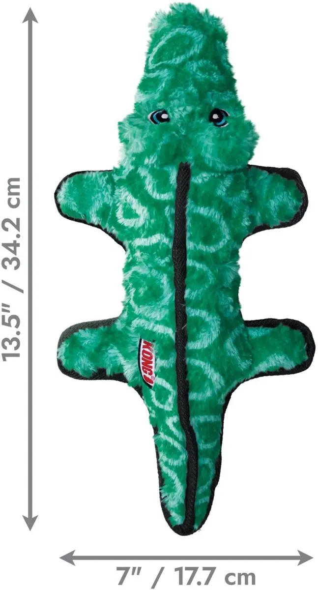 KONG Ballistic Alligator Hondenspeelgoed M/L - Groen