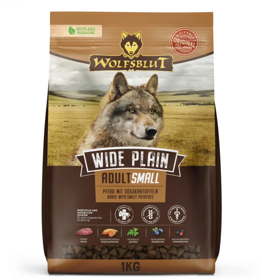 Wolfsblut Wide Plain Adult S-Breed 1kg