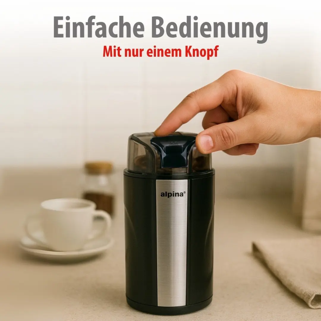 Alpina Koffiemolen MEASN4360/002 - 200W - Zwart - afbeelding 6 van 6