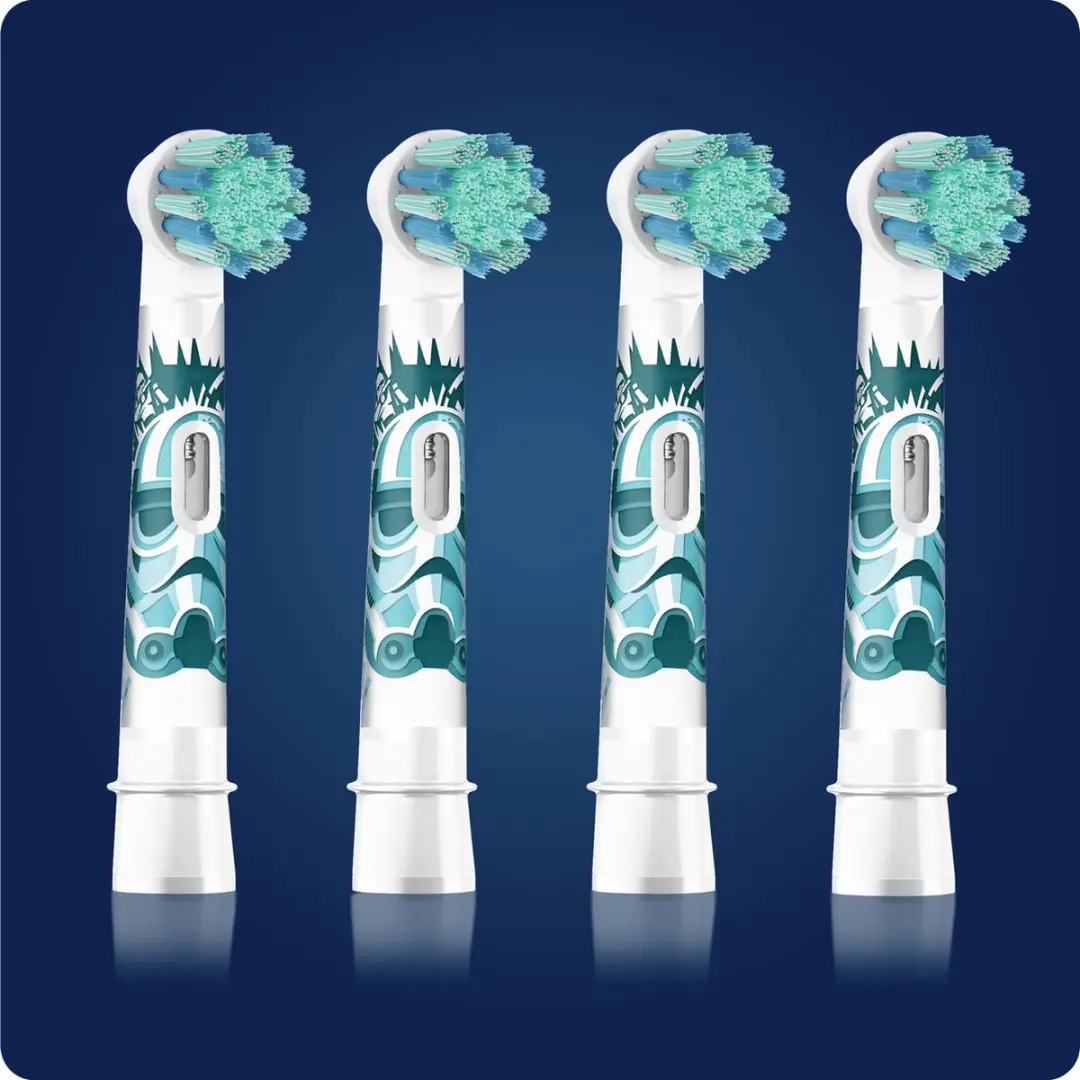 Oral-B Kids Star Wars Opzetborstels - 4 Stuks - Rood
