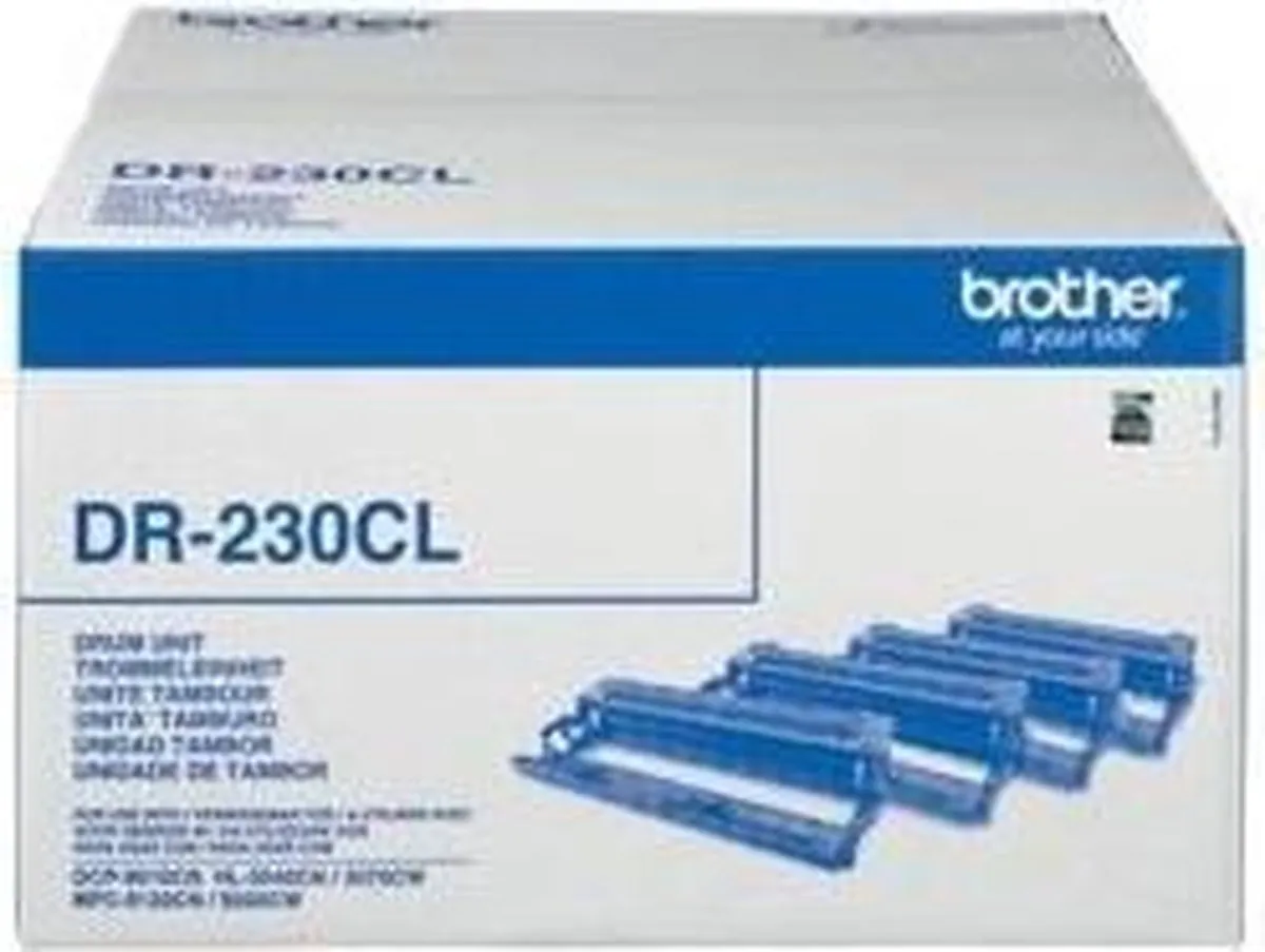 Brother DR-230CL Drumunit - 15.000 prints - Zwart/Cyaan/Magenta/Geel - afbeelding 6 van 6
