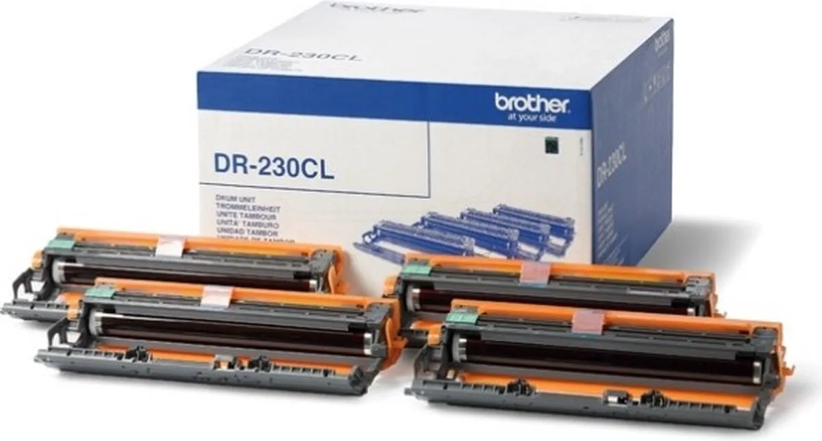 Brother DR-230CL Drumunit - 15.000 prints - Zwart/Cyaan/Magenta/Geel