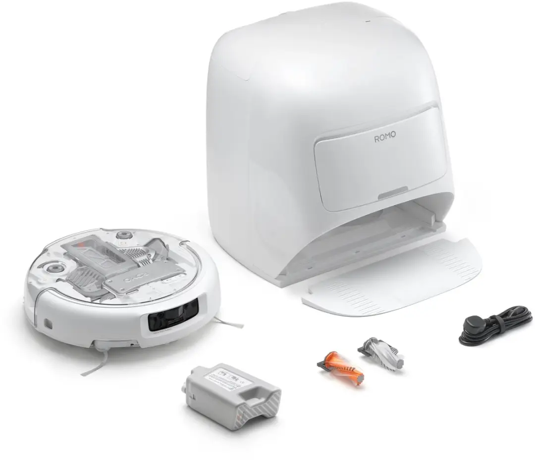 DJI Romo A Water Tank Robotstofzuiger - 25.000 Pa Wit - afbeelding 6 van 6
