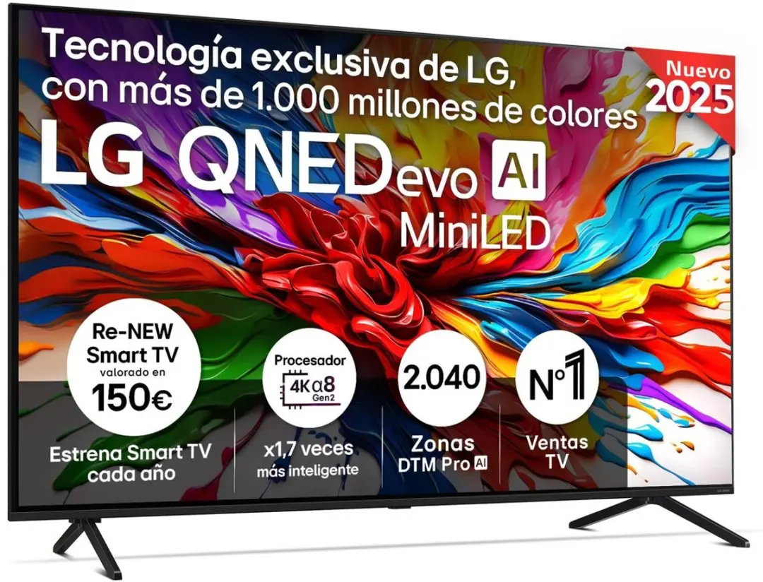 LG 65QNED92A6A 65 inch QNED MiniLED TV - Zwart
