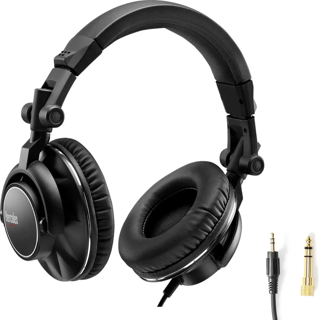 Hercules HDP DJ60 Bedrade DJ Koptelefoon - 105 dB - Zwart