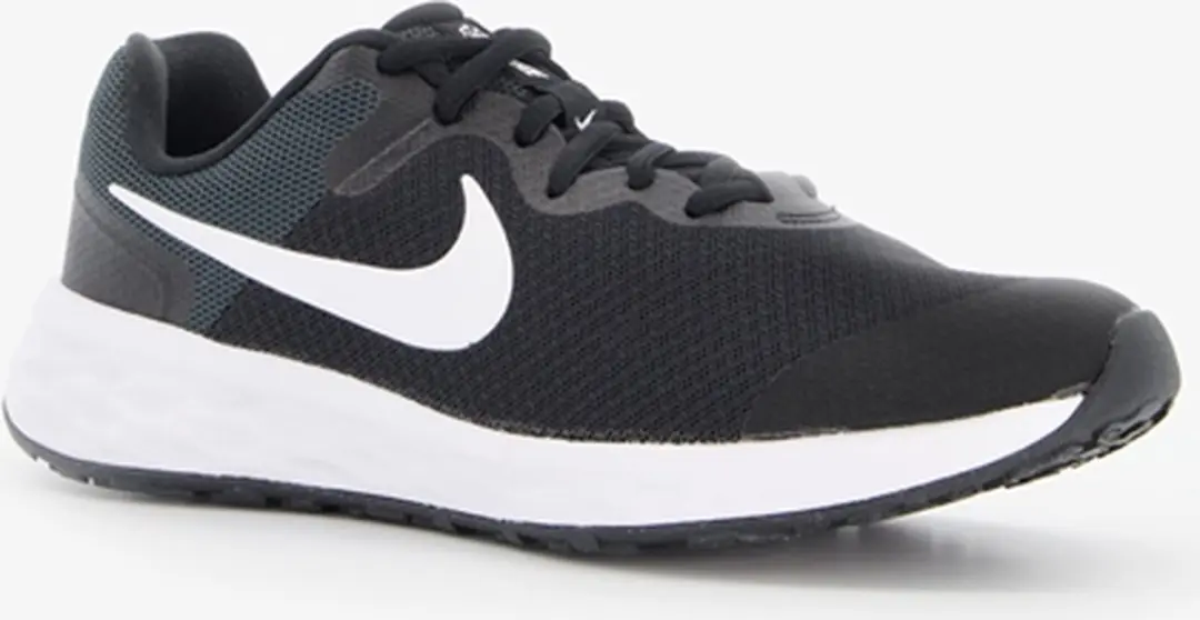Nike Revolution 6 Next Nature GS Hardloopschoenen 40 - Zwart/Wit